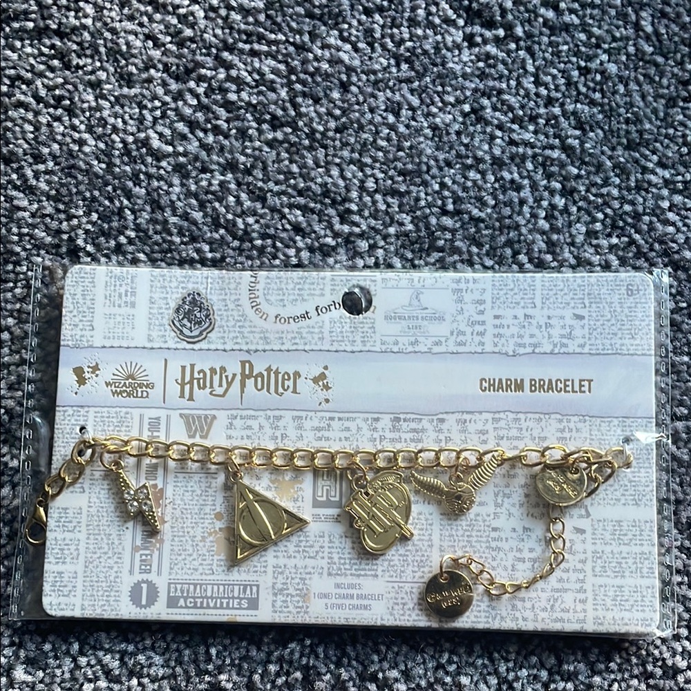 Harry Potter Gold Charm Bracelet